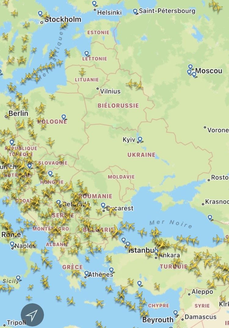 Guerre en Ukraine, parmi les mesures restrictives de l’UE : frapper la Russie par embolisation de son aviation commerciale